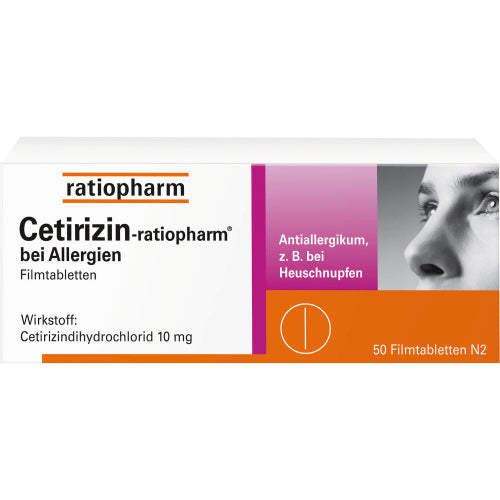 Cetirizin Ratiopharm 10 mg (50 stk.)