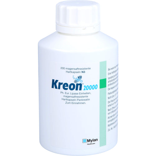 Kreon 20000 Ph.Eur.Lipase Enhed Mave Res.Hårde Kapsler (200 stk.ück)