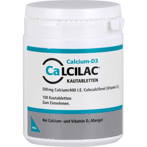 Calcilac Kautabletten 500mg/400IE (100 Stk.)