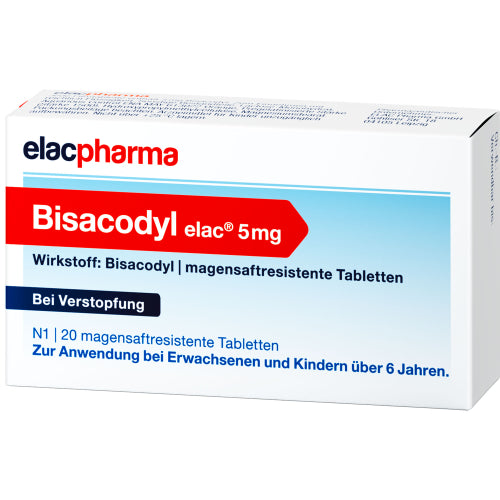 Bisacodyl Elac 5 Mg Magensaftresistente Tabletten (20 stk.ück)