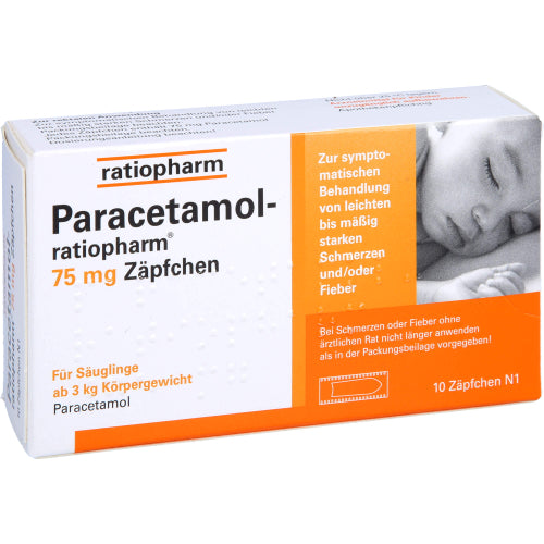 Paracetamol Ratio 75mg SUP (10 stk.)