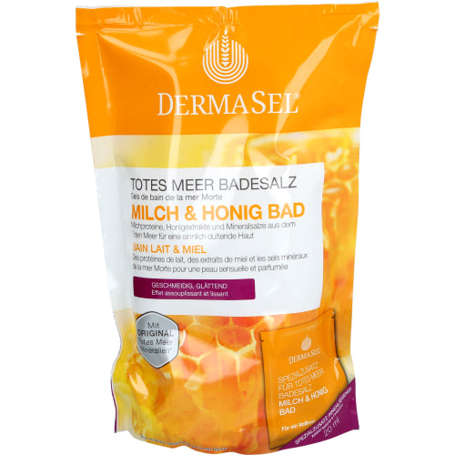 Dermasel Totes Meer Badesalz + Milch & Honig Spa (1 Packung)
