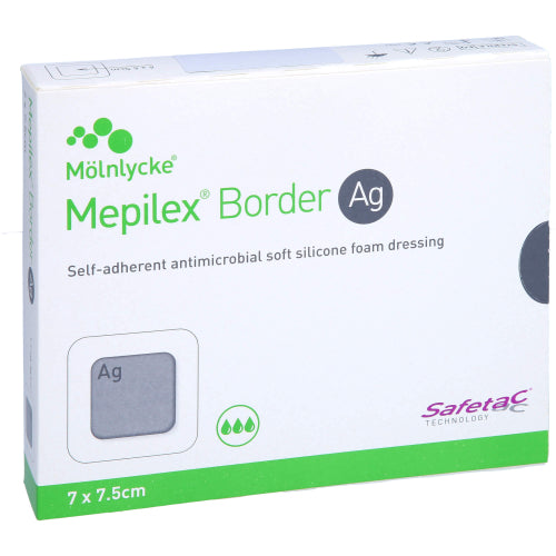 Mepilex Border AG 7X7,5 cm (5 Stk.)