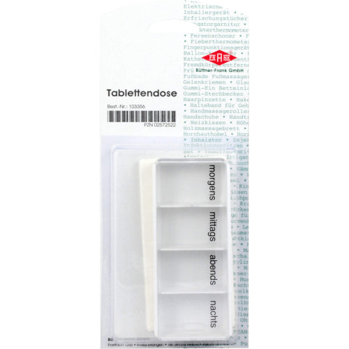 Tablettenschachtel MO/MI/AB/NA (1 Stk.)