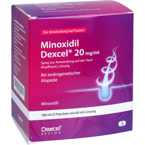 Minoxidil Dexcel 20 mg/ml (3x60 ml)