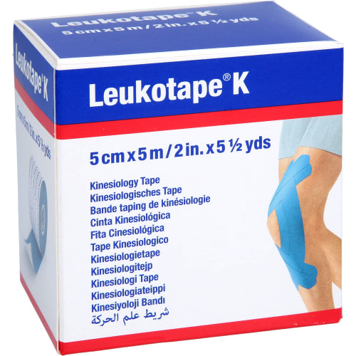 Leukotape K 5cm Blå (1 stk.ück)