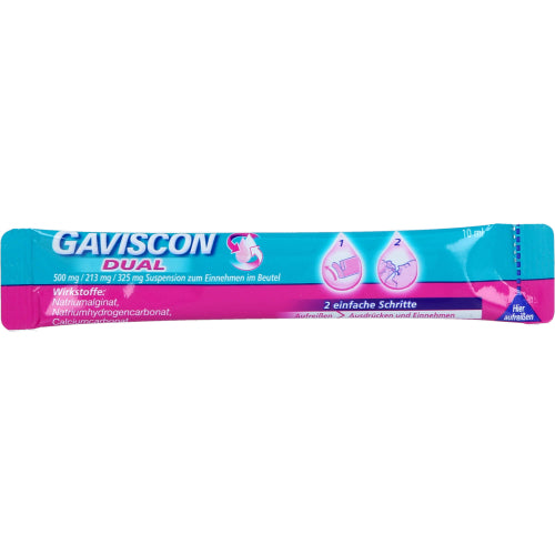 Gaviscon Dual 500mg/213mg/325mg Suspension Z.Einn. (48X10 ml)
