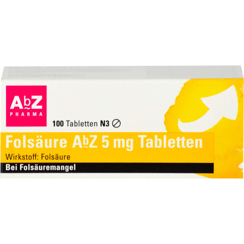 Folsäure ABZ 5mg Tabletten (100 Stk.)