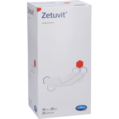 Zetuvit Saugkompr ST 10X20 (25 stk.)