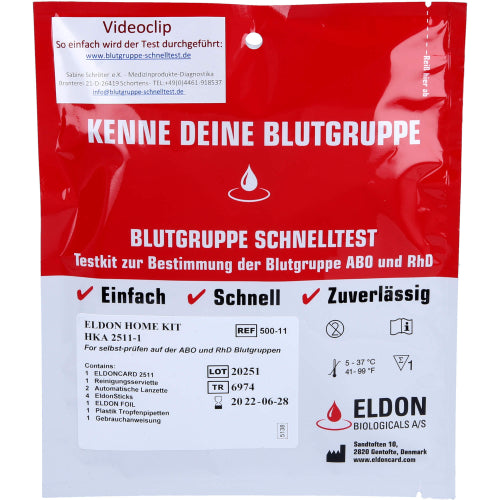 Blutgruppe Schn HKA 2511-1 (1 Stk.)