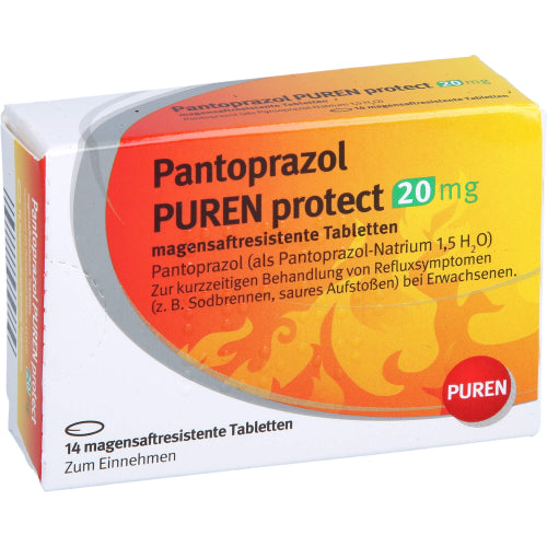 Pantoprazol Puren Protect 20 mg Magensaftresistente Tabletten (14 Stück)