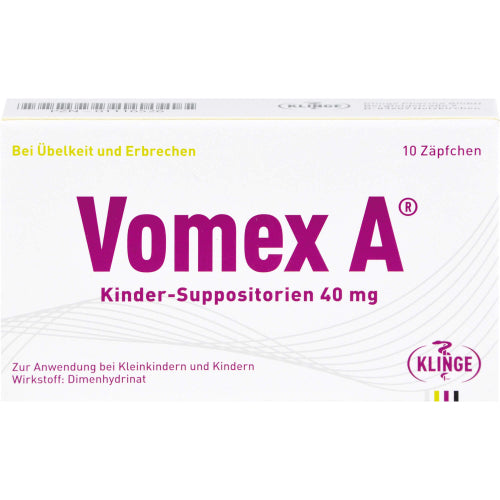 Vomex A Børne Suppo. 40 mg (10 stk.)