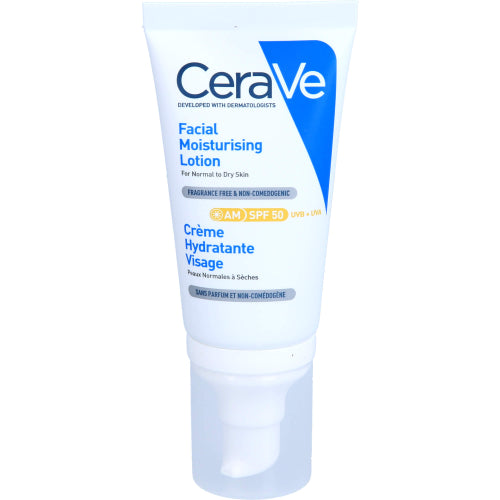 Cerave Feuchtigkeitsspendende Gesichtscreme LSF 50 (52 ml)