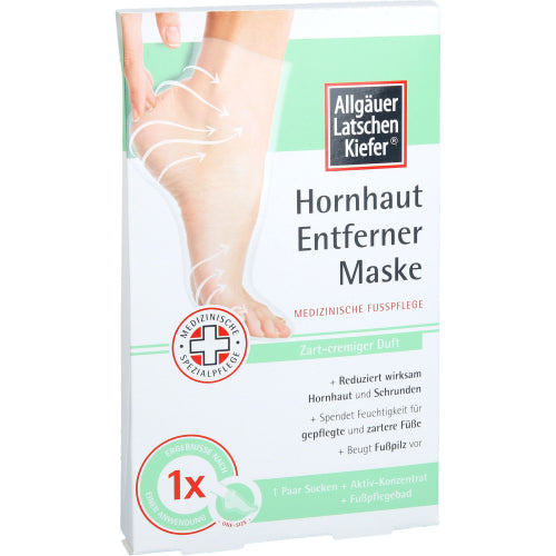 Allgäuer Latschenkiefer Hornhautfjerner Maske Cremig Sæt (1 Packung)