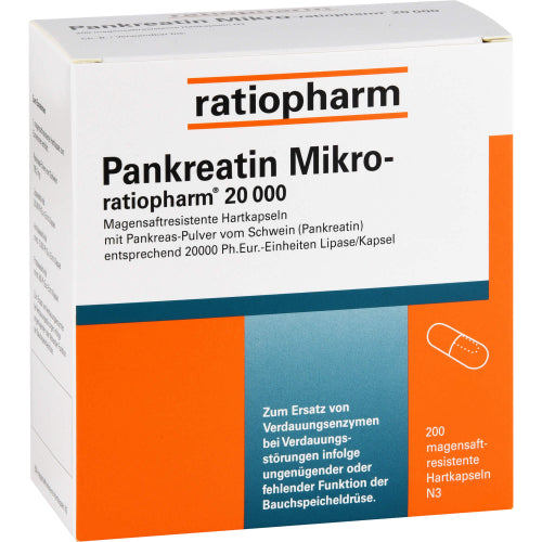 Pankreatin Mikro-Ratiopharm 20000 (200 stk.ück)