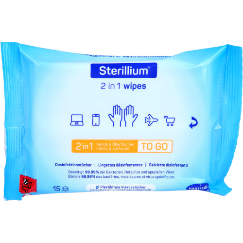 Sterillium 2 In 1 Wipes (15 stk.ück)