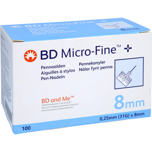 BD Microfine+8NAD 0.25X8mm (100 stk.)