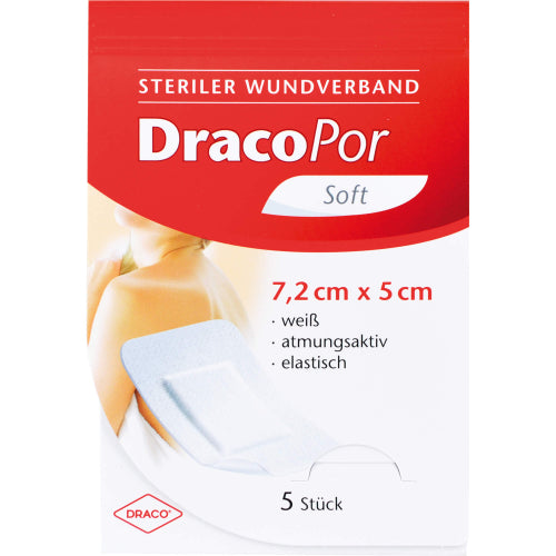 Dracopor Wundv ST 7.2X5cm (5 stk.)