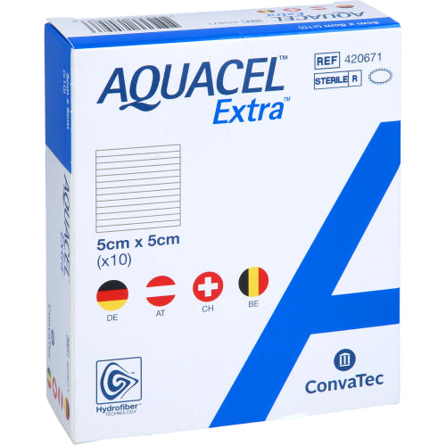 Aquacel Extra 5X5cm (10 stk.)