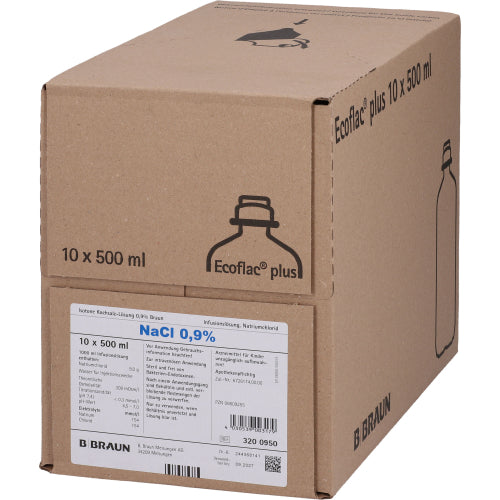 Kochsalz 0,9% Isotonisch ECO P (10X500 ml)