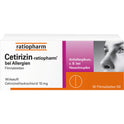 Cetirizin Ratiopharm 10 mg (50 stk.)