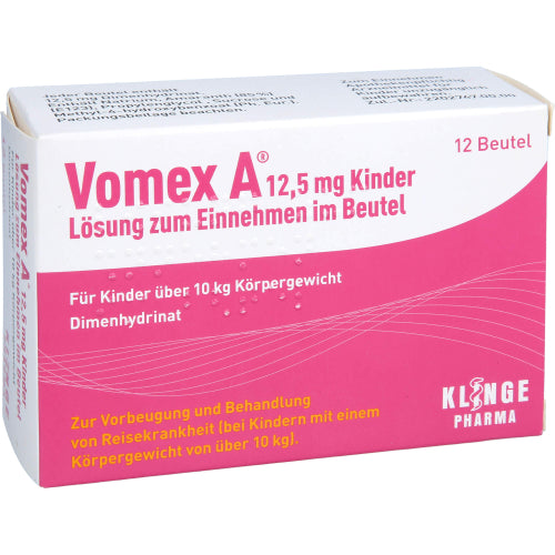Vomex A 12,5 mg Børn BTL (12 stk.)