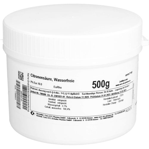 Citronensäure wasserfrei (500 g)