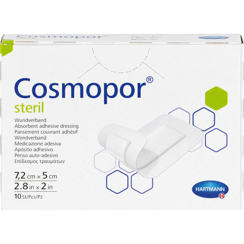 Cosmopor Steril 7.2X5cm (10 stk.)