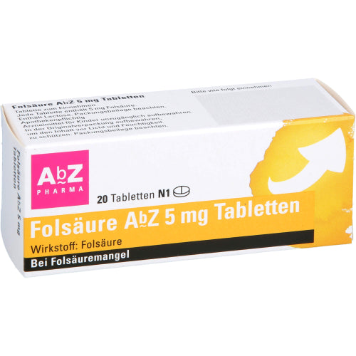Folsäure ABZ 5mg Tabl (20 St.)