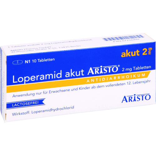 Loperamid Akut Aristo 2 mg Tabletten (10 Stück)