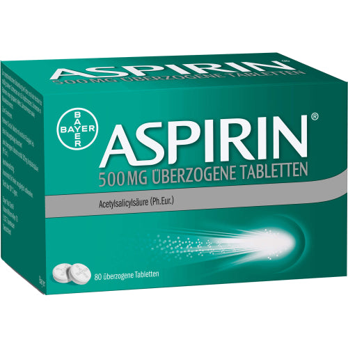 Aspirin 500mg Overtrukne Tabl (80 stk.)