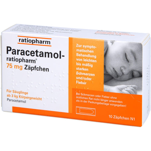 Paracetamol Ratio 75mg SUP (10 stk.)