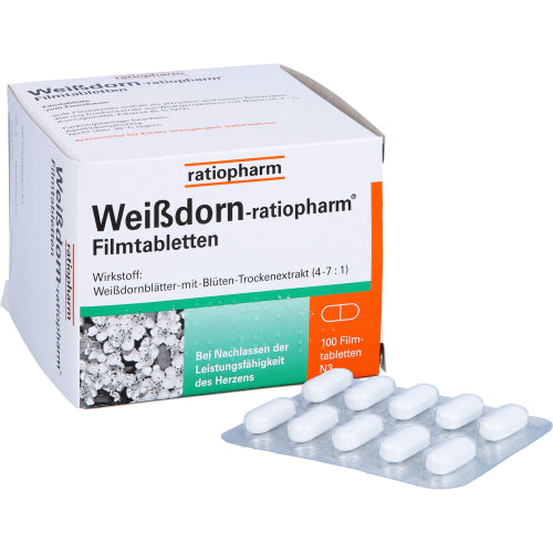Hawthorn Ratiopharm Filmovertrukne tabletter (100 stk.)