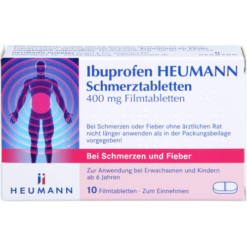 Ibuprofen Heumann smertetabletter 400 mg filmtabletter (10 stk.ück)