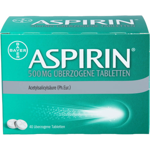 Aspirin 500 mg Overtrukne Tabl. (40 stk.)
