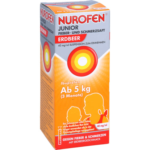 Nurofen JUN F+S Jordbær 40 mg (100 ml)