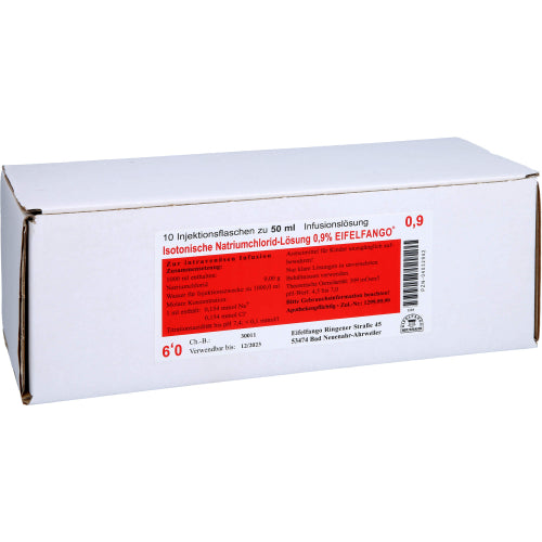 Isotonisk NaCl 0,9% EIF (10X50 ml)