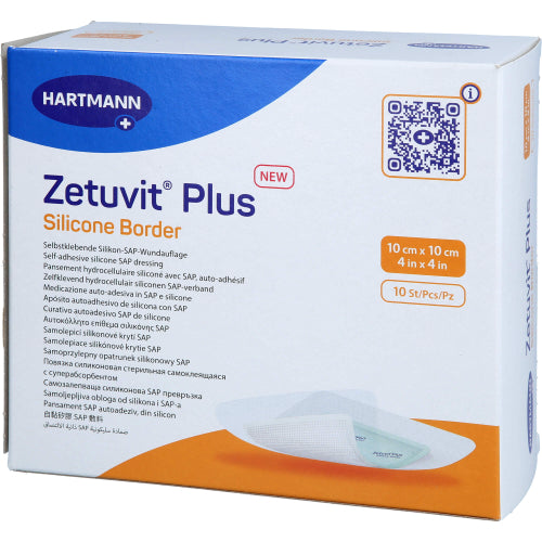 Zetuvit PL SIL BO 10X10cm (10 stk.)