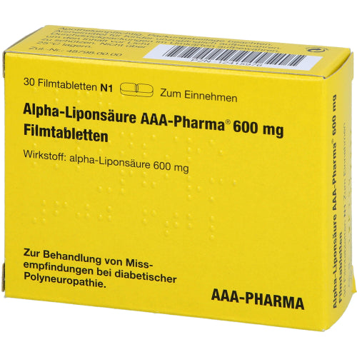 Alpha-Liponsäure AAA600mg (30 Stk.)
