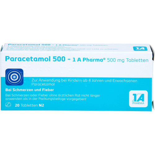 Paracetamol 500 1A Pharma (20 stk.)