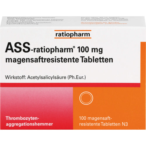 ASS Ratio 100mg Magsaftres (100 stk.)
