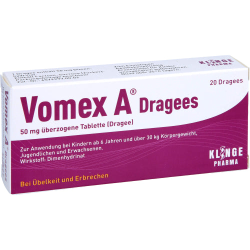 Vomex A Dragees 50 mg (20 stk.)