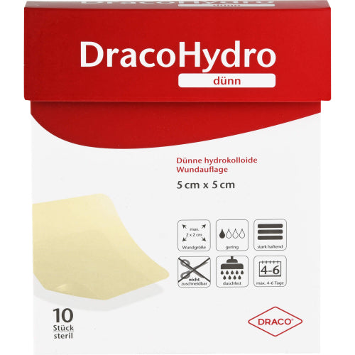 Dracohydro Dünn 5x5cm (10 Stk.)