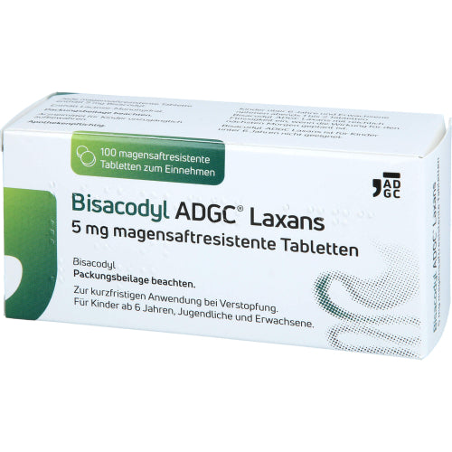 Bisacodyl Adgc Laxans 5 Mg Magensaftresistente Tabl (100 Stk.)