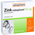 Zink Ratiopharm 25 mg (20 stk.)