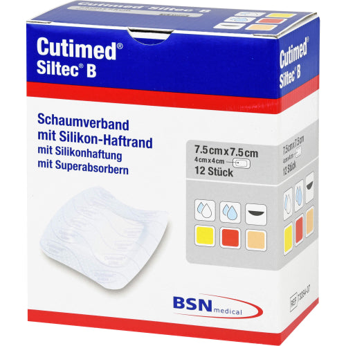 Cutimed Siltec B 7.5x7.5 (12 St.)