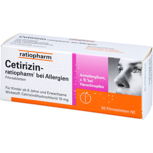 Cetirizin Ratiopharm 10 mg (50 stk.)
