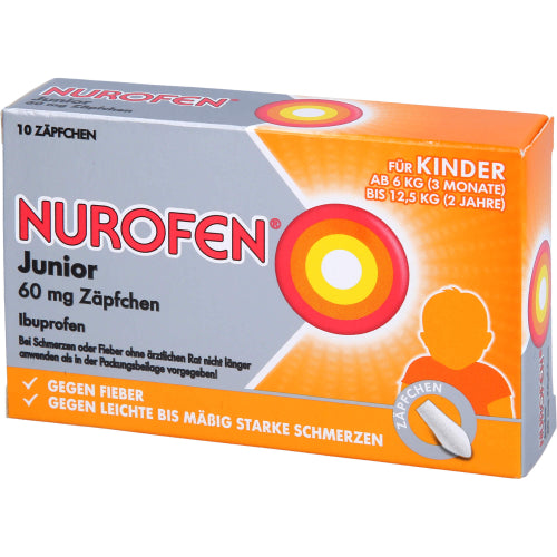 Nurofen Junior 60mg Stikpiller (10 stk.)