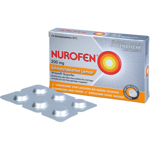 Nurofen 200 mg smeltetabletter Lemo (12 stk.)