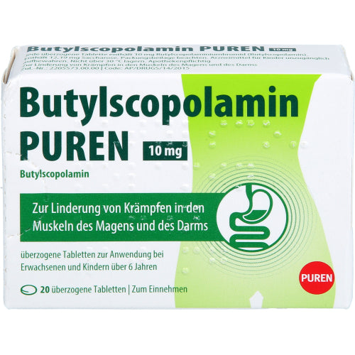 Butylscopolamin Puren 10mg (20 stk.)